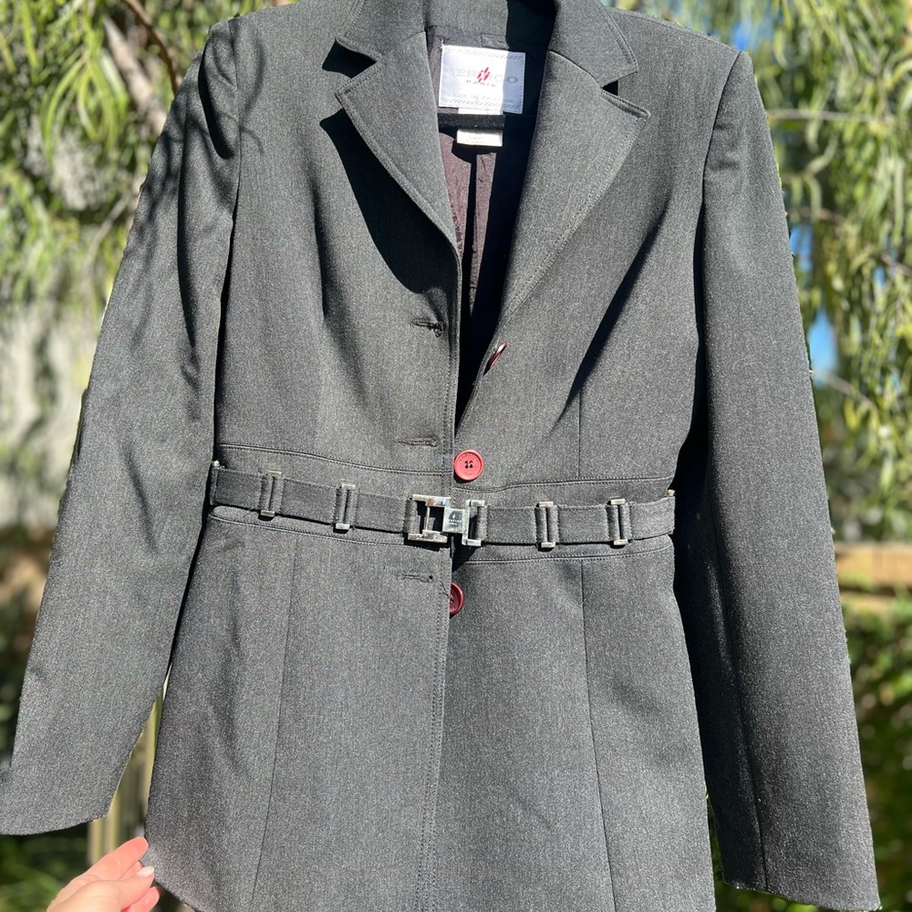 Vintage jacket/lined blazer with buckle detail